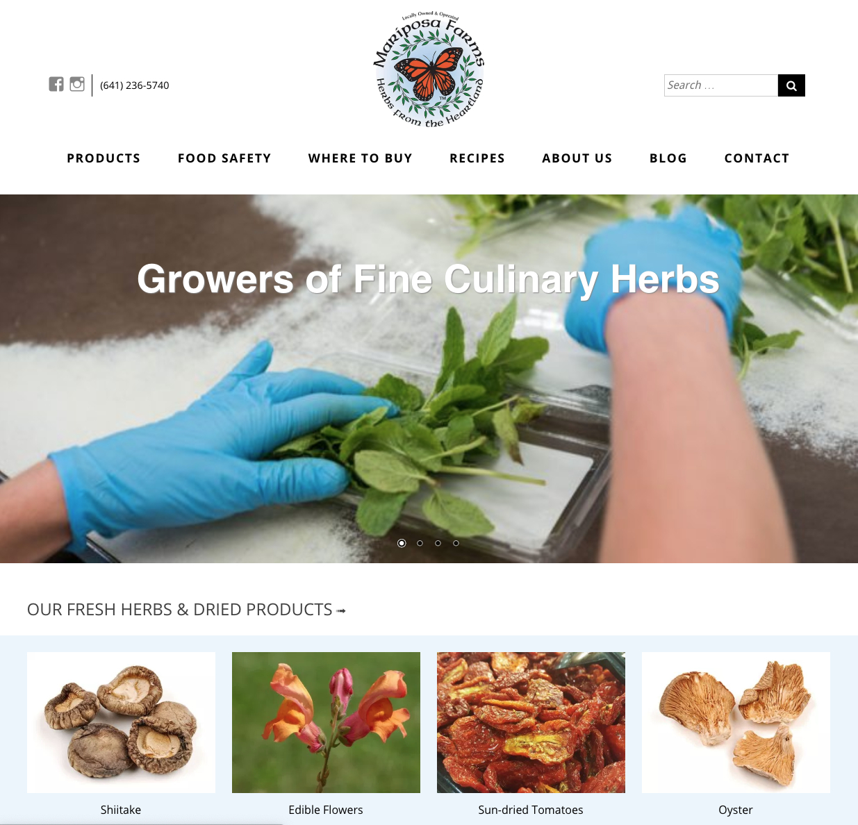 Mariposa Farms Homepage